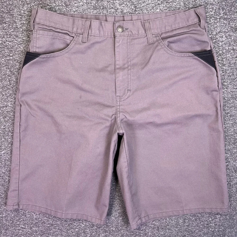 Dickies Shorts Mens 35x10 Grey‎ Work Twill Utility Casual Rugged Chino Durable